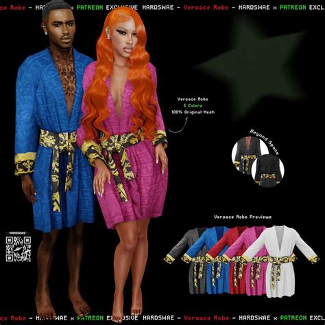 versace robe sims 4|Versace robe hardswae.